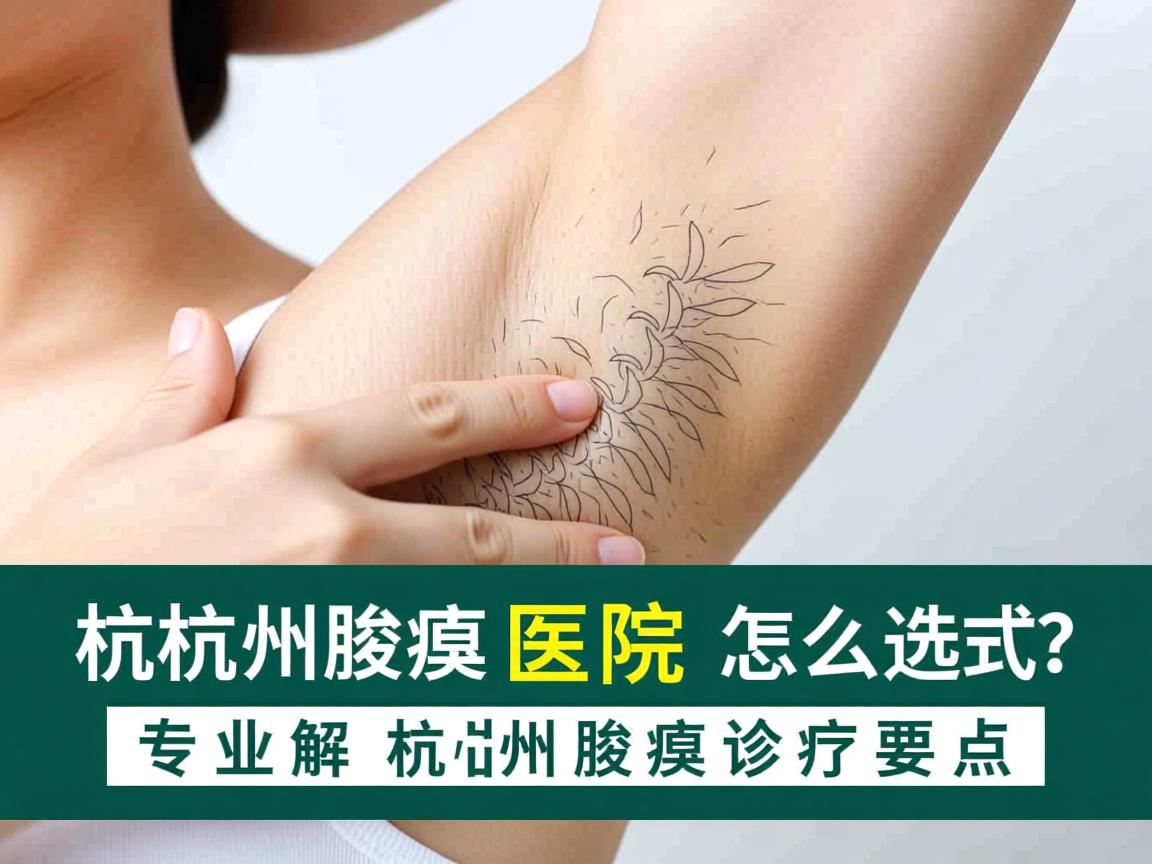 杭州腋臭医院怎么选？专业解析杭州腋臭诊疗要点