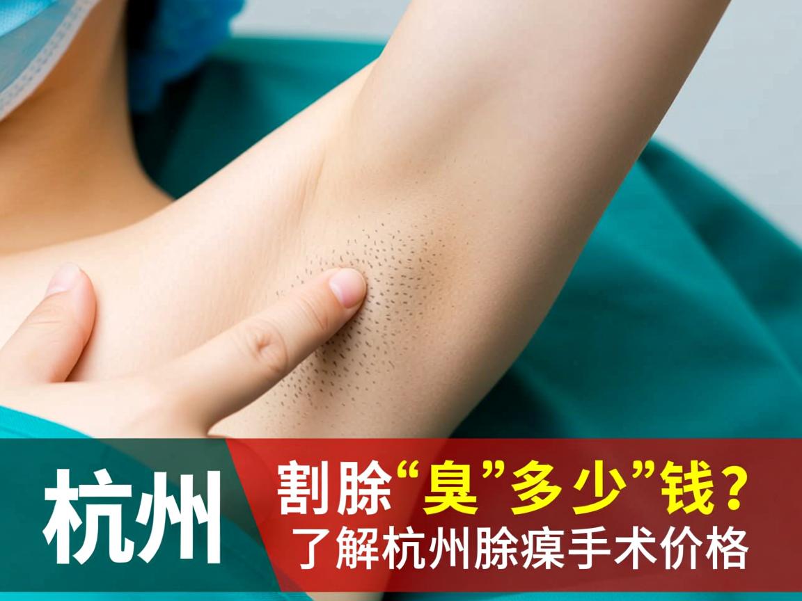 在杭州割腋臭多少钱？了解杭州腋臭手术价格