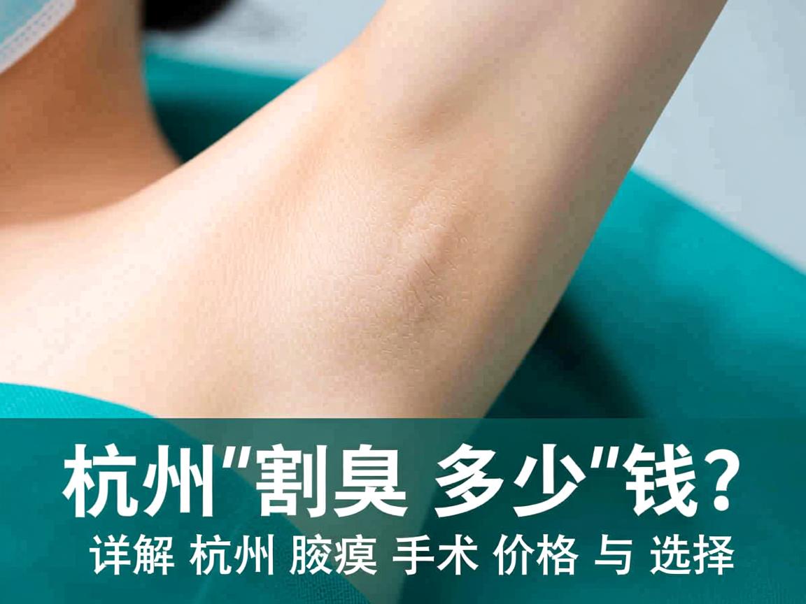 在杭州割腋臭多少钱?详解杭州腋臭手术价格与选择 在杭州割腋臭多少钱?详解杭州腋臭手术价格与选择