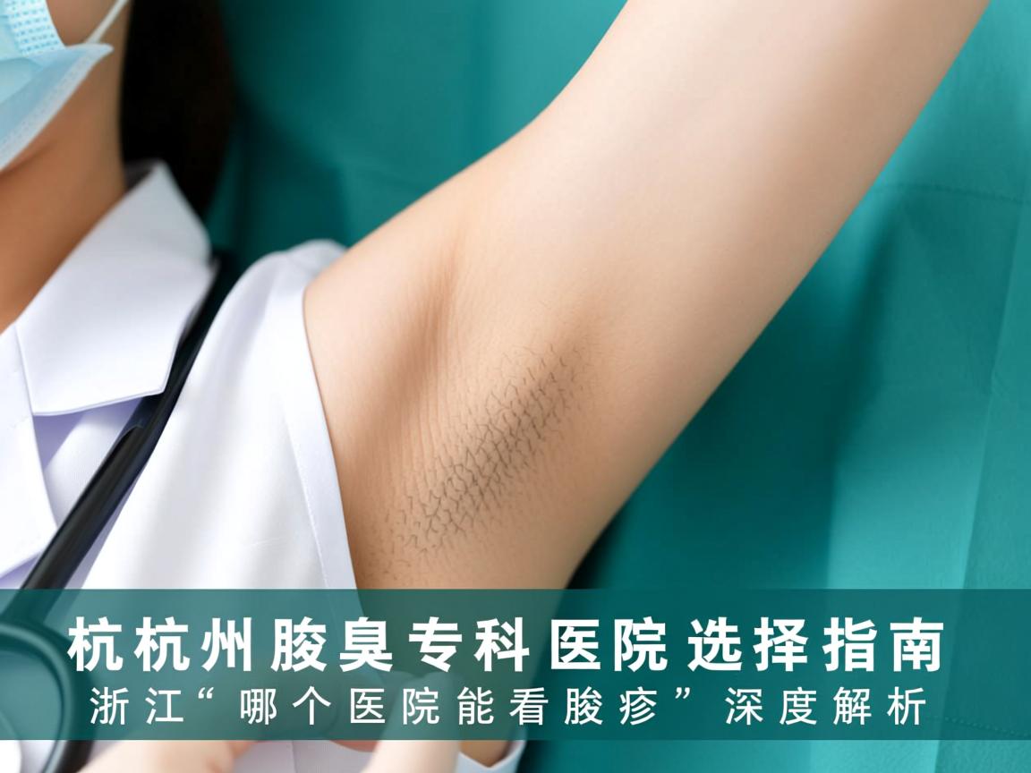 杭州腋臭专科医院选择指南，浙江哪个医院能看腋臭的深度解析