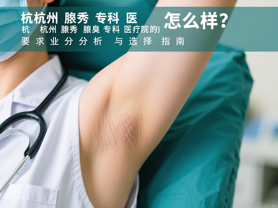 杭州腋秀专科医院怎么样?杭州腋秀腋臭专科医院的专业分析与选择指南 杭州腋秀专科医院怎么样?杭州腋秀腋臭专科医院的专业分析与选择指南