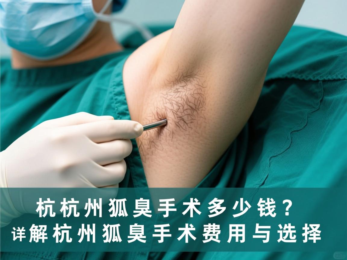 杭州狐臭手术多少钱？详解杭州狐臭手术费用与选择