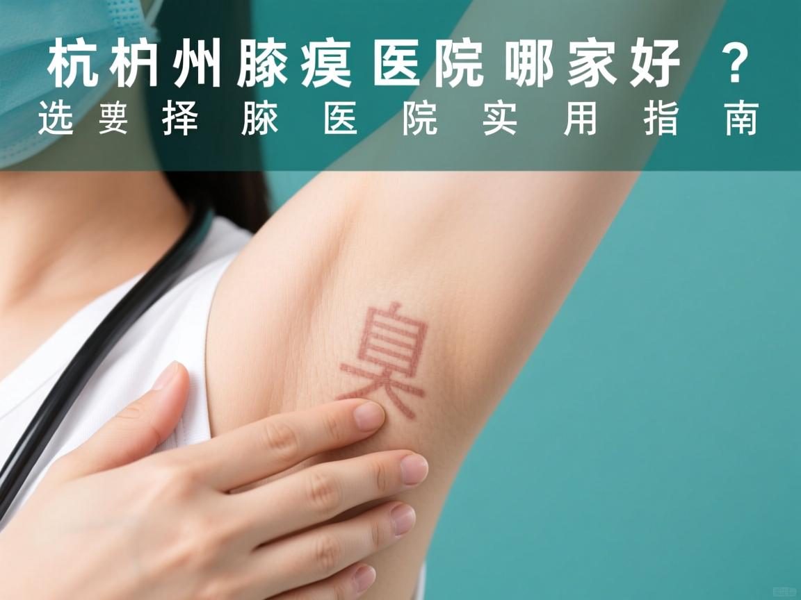 杭州腋臭医院哪家好？选择腋臭医院的实用指南