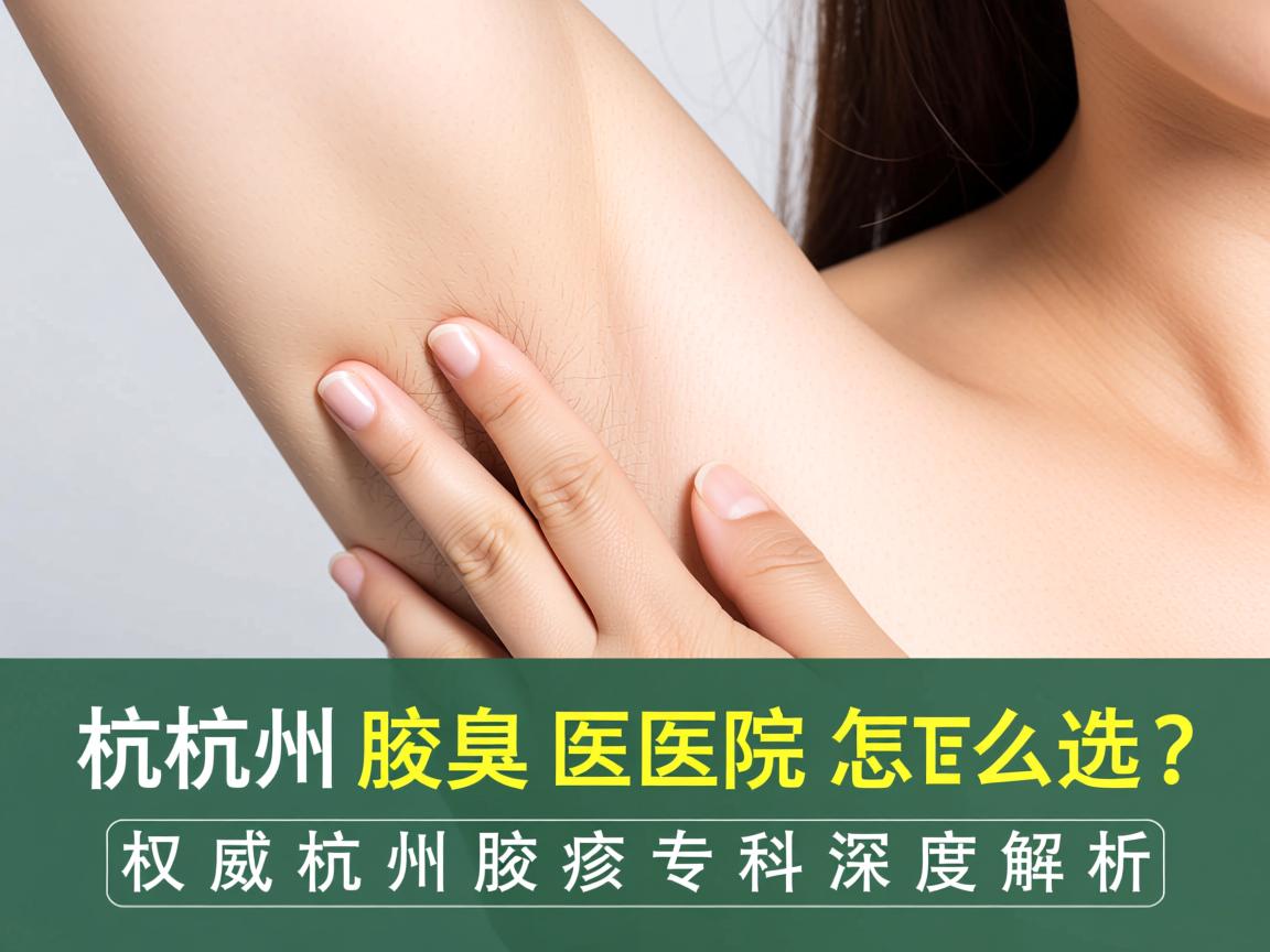 杭州腋臭医院怎么选？权威杭州腋臭专科深度解析