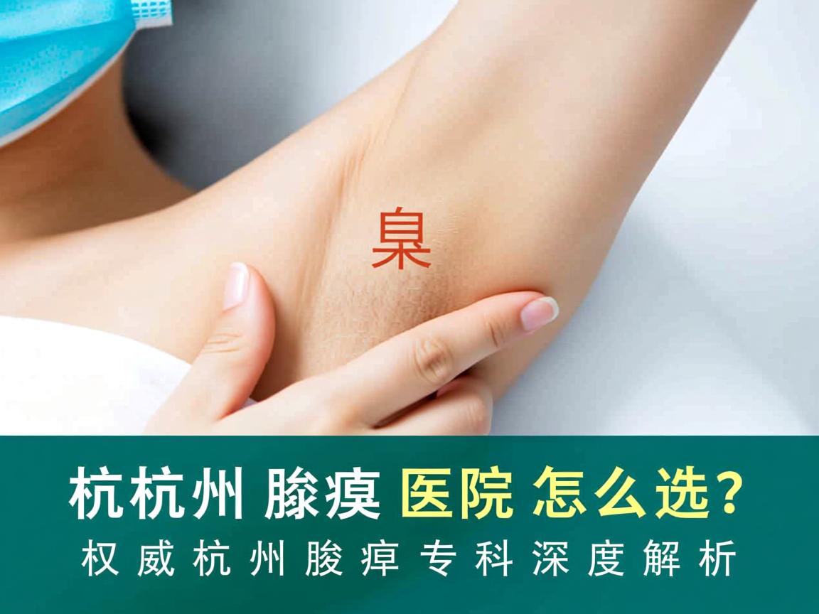 杭州腋臭医院怎么选？权威杭州腋臭专科深度解析