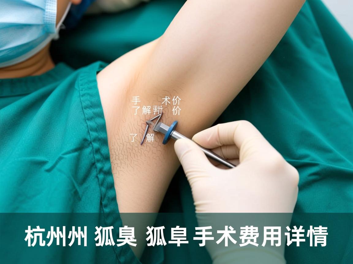杭州狐臭手术价格解析，了解杭州狐臭手术费用详情