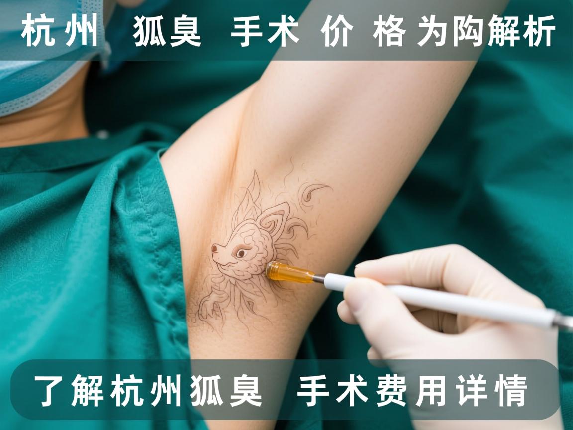杭州狐臭手术价格解析，了解杭州狐臭手术费用详情