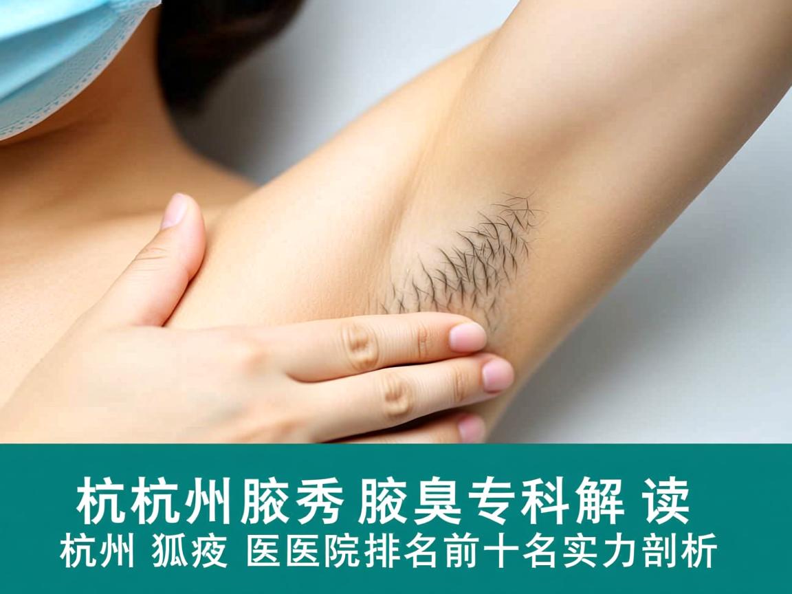杭州腋秀腋臭专科解读，杭州狐臭医院排名前十名实力剖析