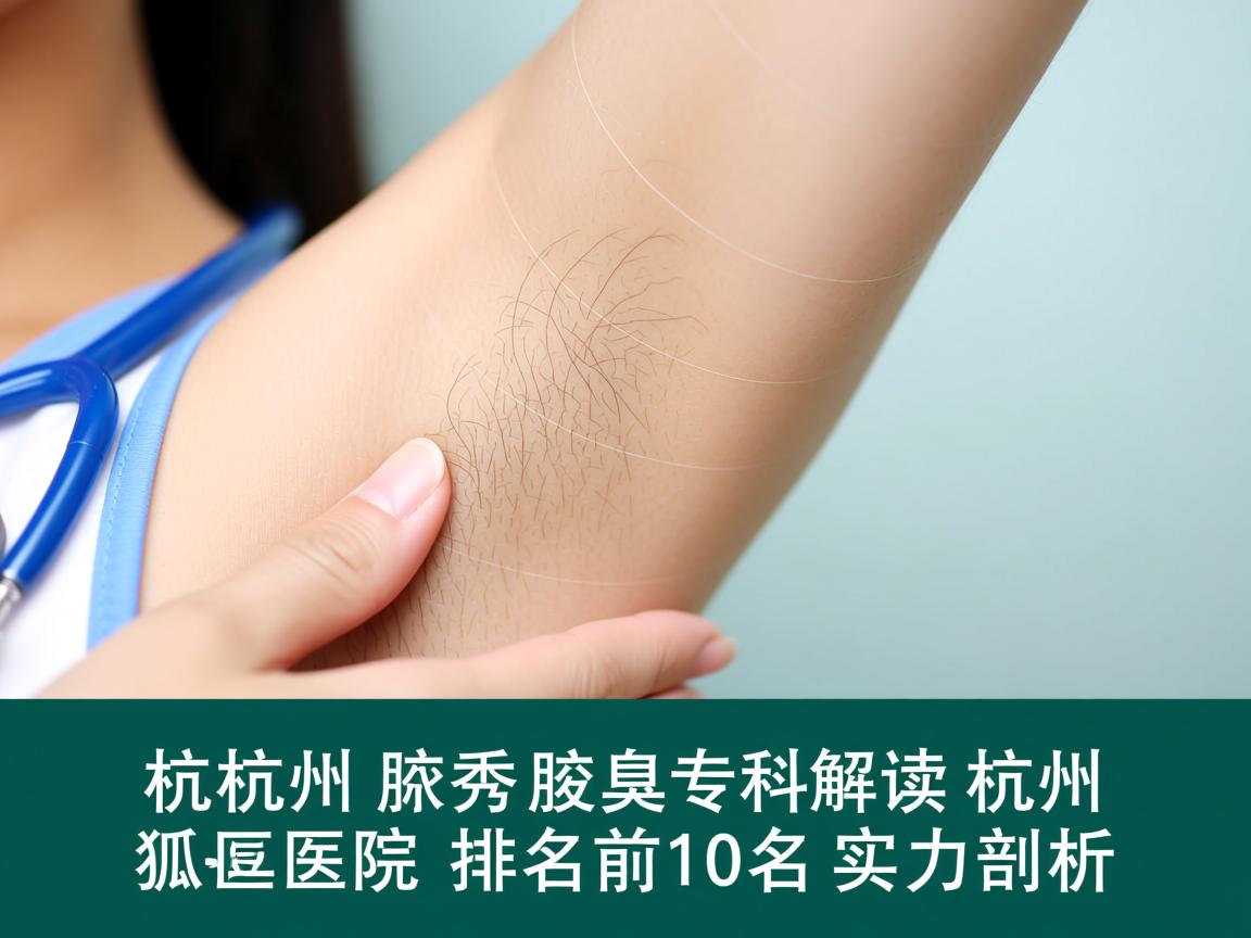 杭州腋秀腋臭专科解读，杭州狐臭医院排名前十名实力剖析