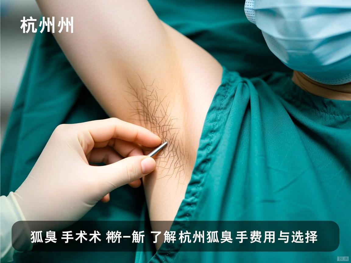 杭州狐臭手术价格解析，了解杭州狐臭手术费用与选择