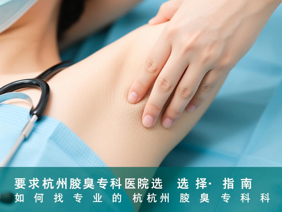 杭州腋臭专科医院选择指南,如何找到专业的杭州腋臭专科 杭州腋臭专科医院选择指南,如何找到专业的杭州腋臭专科