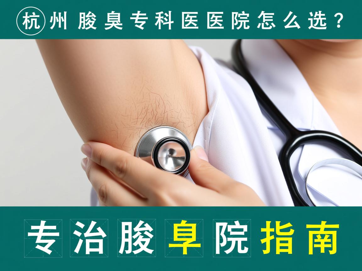 杭州腋臭专科医院怎么选?专业治疗腋臭的医院指南 杭州腋臭专科医院怎么选?专业治疗腋臭的医院指南