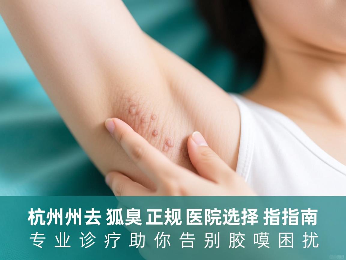 杭州去狐臭正规医院选择指南，专业诊疗助你告别腋臭困扰