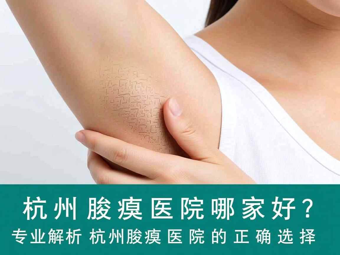 杭州腋臭医院哪家好？专业解析杭州腋臭医院的正确选择