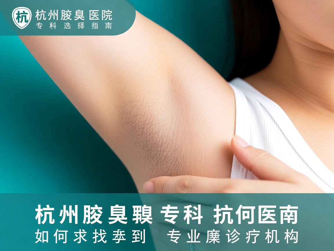 杭州腋臭专科医院选择指南，如何找到专业的杭州腋臭诊疗机构
