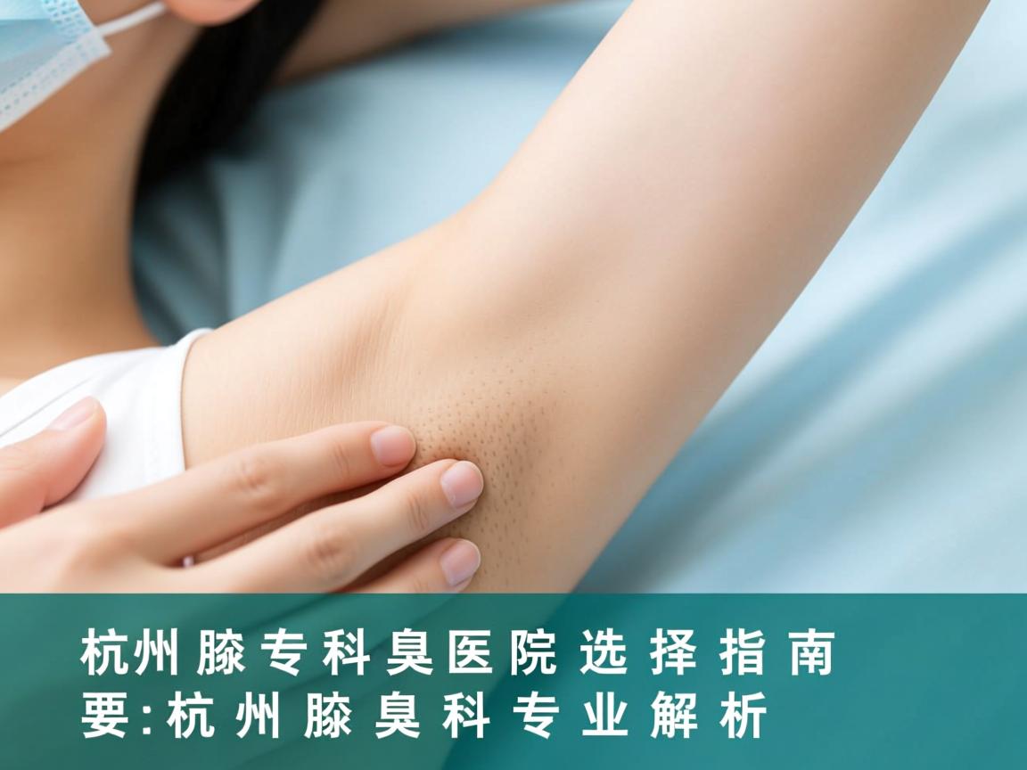 杭州腋臭专科医院选择指南，杭州腋臭科专业解析