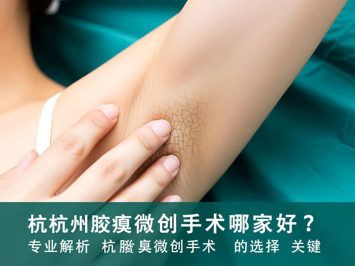 杭州腋臭微创手术哪家好？专业解析杭州腋臭微创手术的选择关键