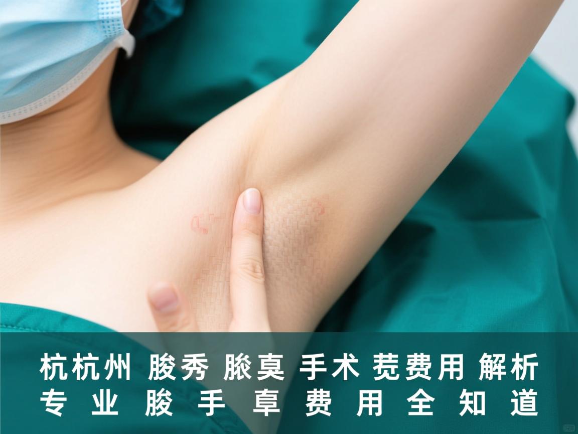 杭州腋秀腋臭手术费用解析，专业腋臭手术费用全知道