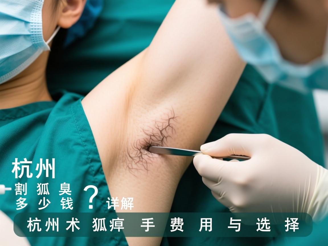 杭州割狐臭多少钱？详解杭州狐臭手术费用与选择