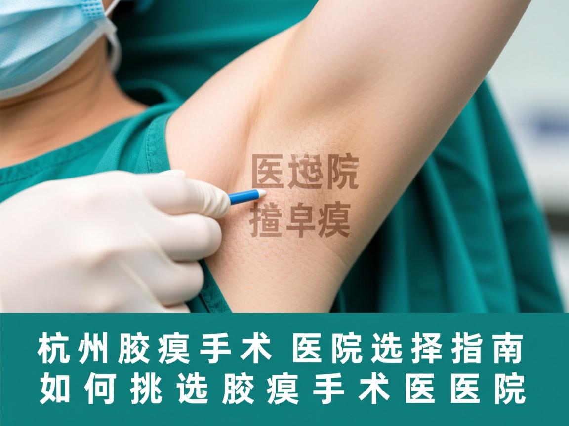 杭州腋臭手术医院选择指南，如何挑选专业腋臭手术医院