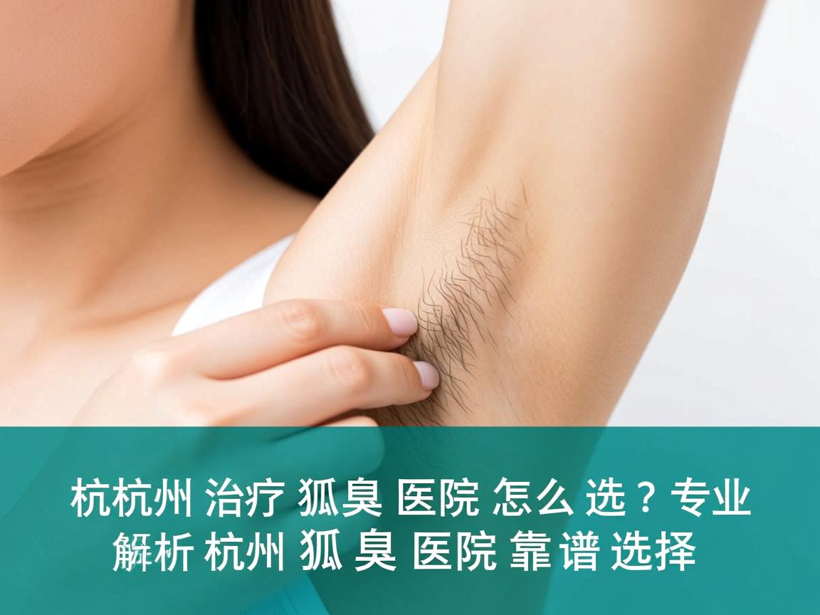 杭州治疗狐臭医院怎么选？专业解析杭州狐臭医院的靠谱选择