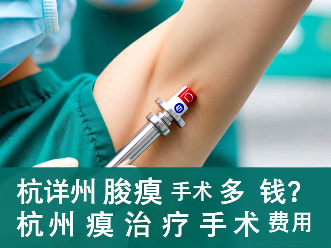 杭州腋臭手术多少钱？详解杭州腋臭治疗手术费用