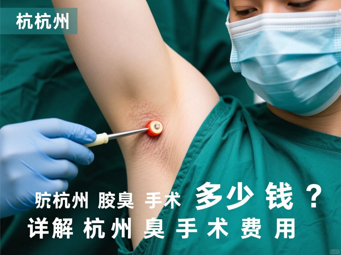 杭州腋臭手术多少钱？详解杭州腋臭手术费用