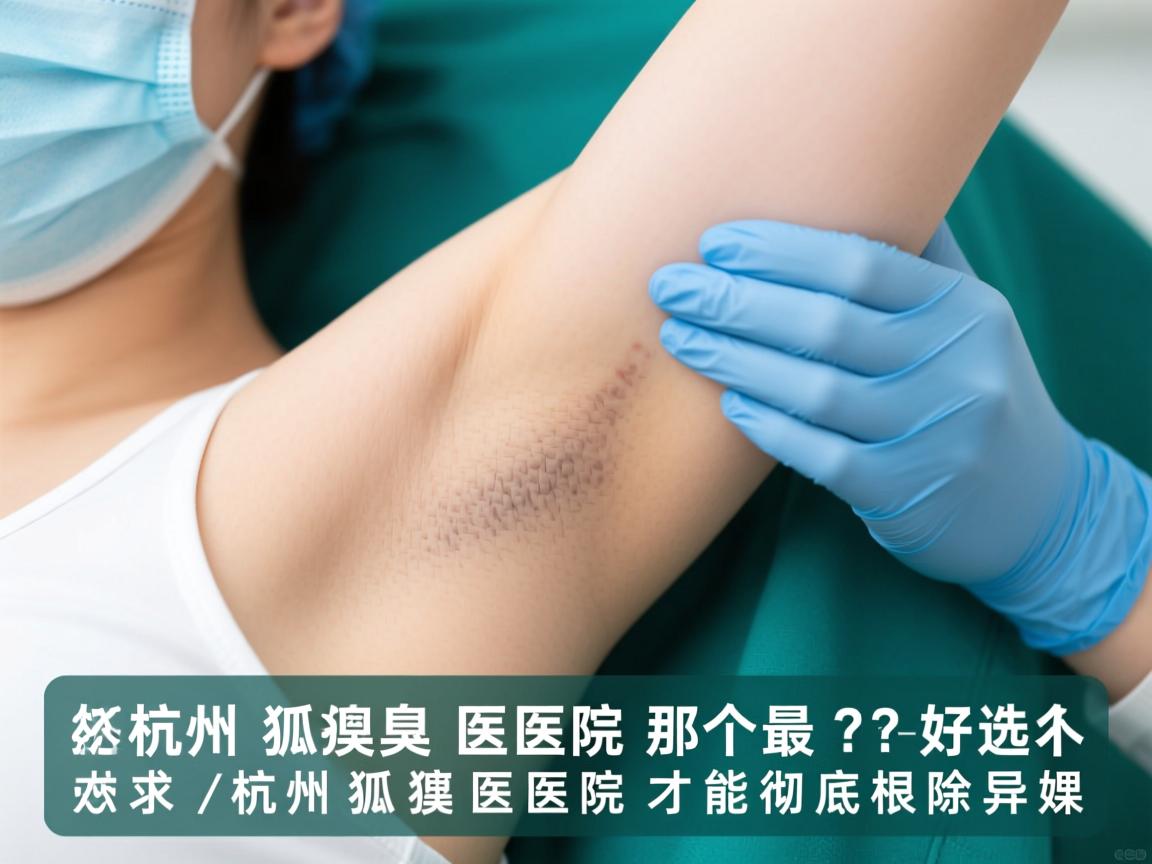 杭州狐臭医院那个最好？选对杭州狐臭医院才能彻底根除异味