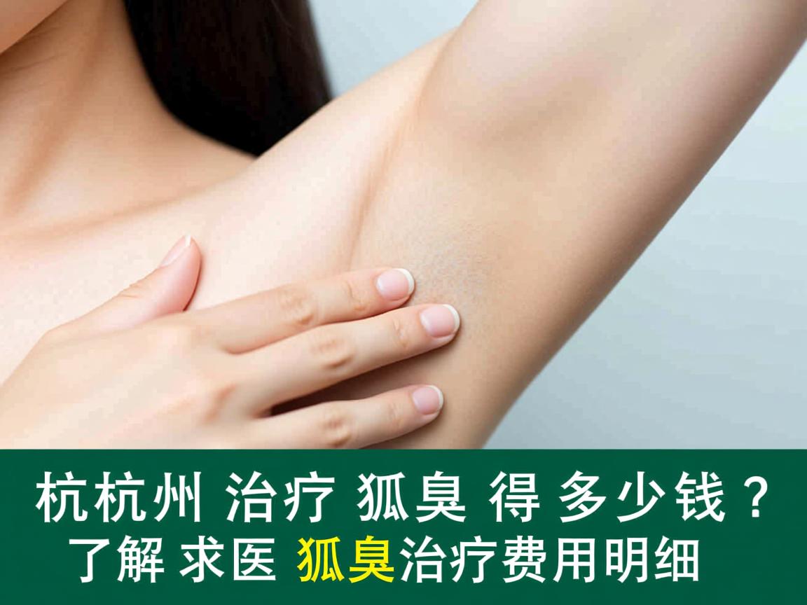 杭州治疗狐臭得多少钱？了解杭州狐臭治疗费用明细