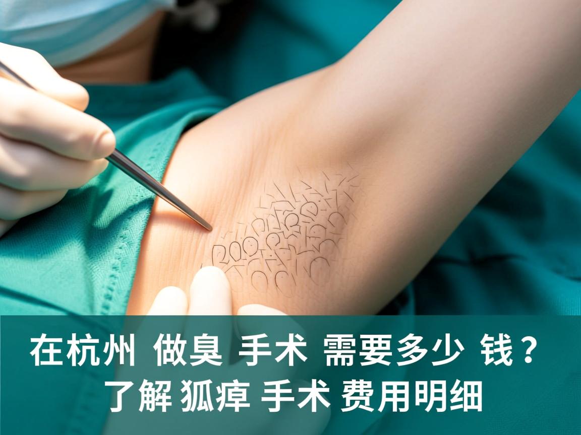 在杭州做狐臭手术需要多少钱？了解狐臭手术费用明细