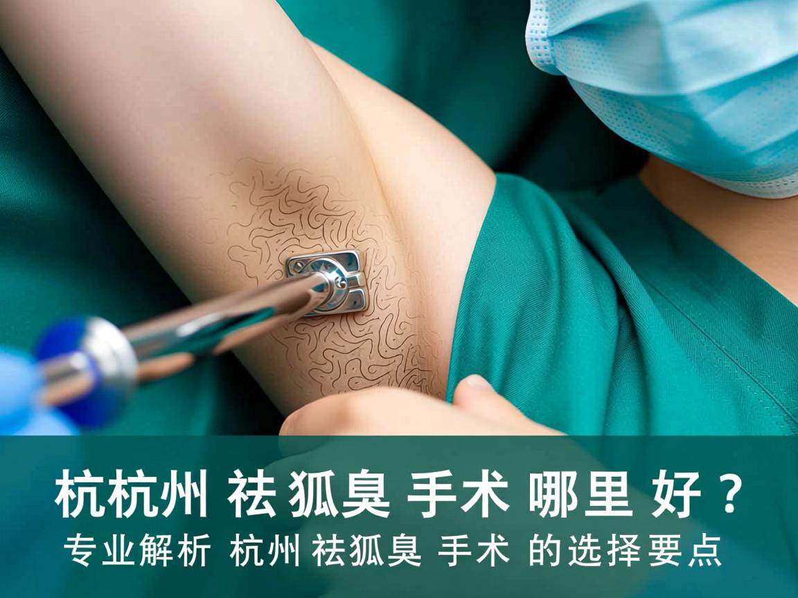 杭州祛狐臭手术哪里好？专业解析杭州祛狐臭手术的选择要点