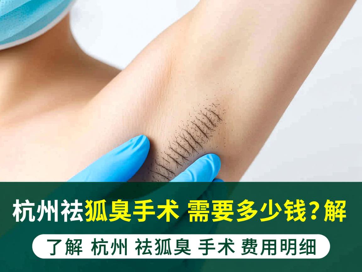 杭州祛狐臭手术需要多少钱？了解杭州祛狐臭手术费用明细