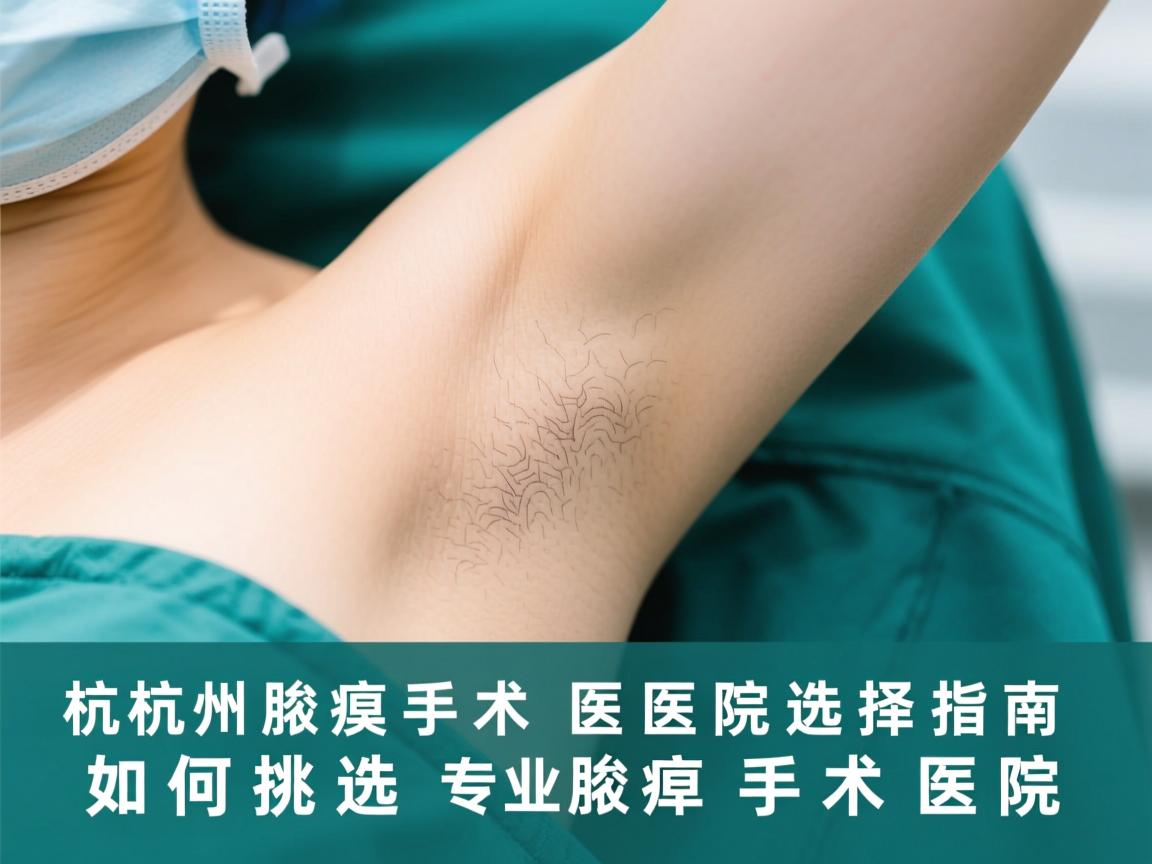 杭州腋臭手术医院选择指南,如何挑选专业腋臭手术医院 杭州腋臭手术医院选择指南,如何挑选专业腋臭手术医院