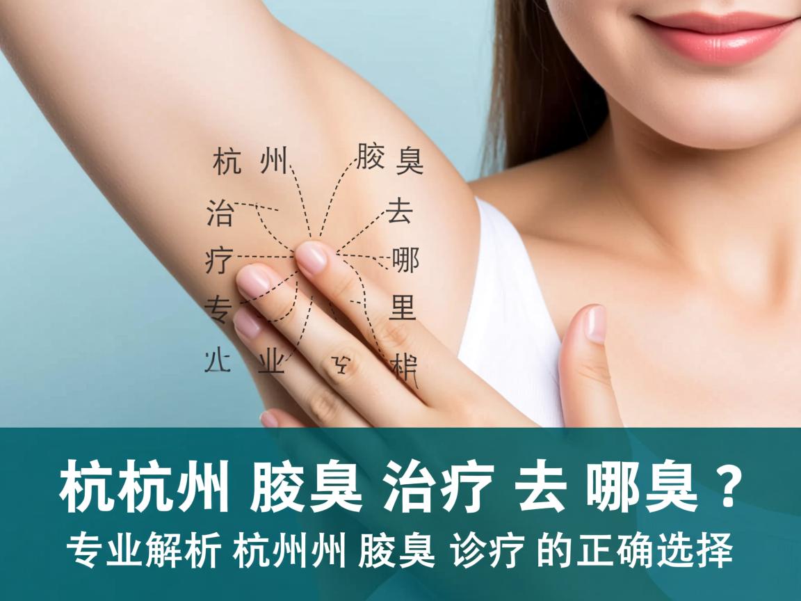 杭州腋臭治疗去哪里？专业解析杭州腋臭诊疗的正确选择
