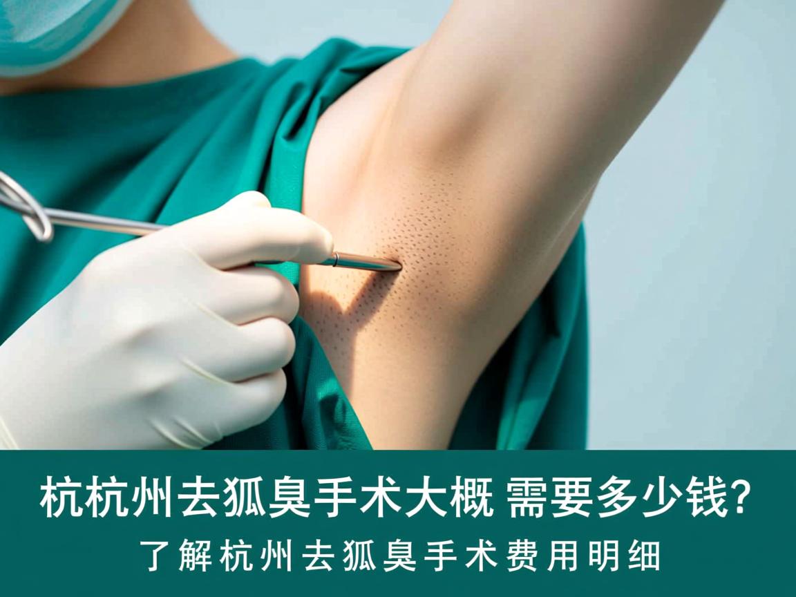 杭州去狐臭手术大概需要多少钱？了解杭州去狐臭手术费用明细