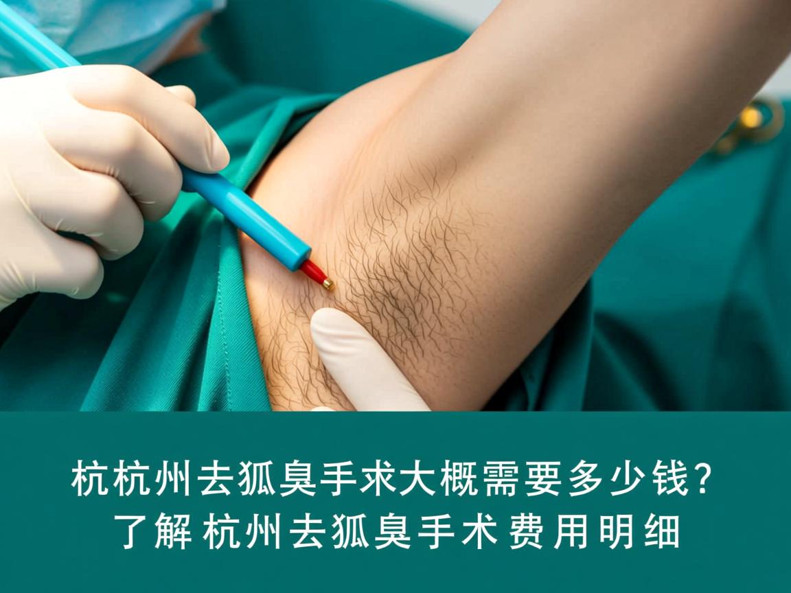 杭州去狐臭手术大概需要多少钱？了解杭州去狐臭手术费用明细