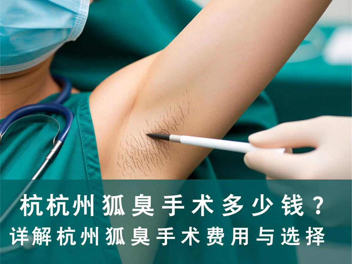 杭州狐臭手术多少钱?详解杭州狐臭手术费用与选择 杭州狐臭手术多少钱?详解杭州狐臭手术费用与选择