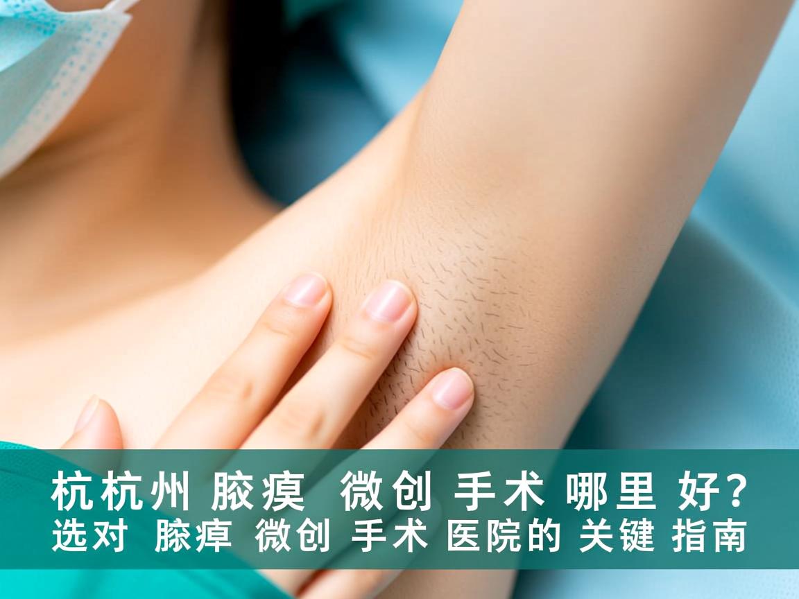 杭州腋臭微创手术哪里好?选对腋臭微创手术医院的关键指南 杭州腋臭微创手术哪里好?选对腋臭微创手术医院的关键指南