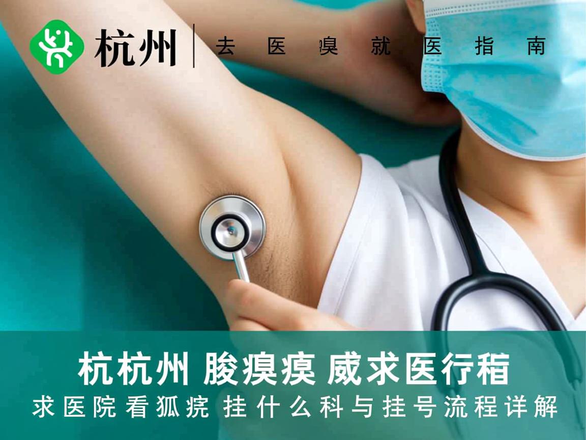 杭州腋臭就医指南，去医院看狐臭挂什么科与挂号流程详解