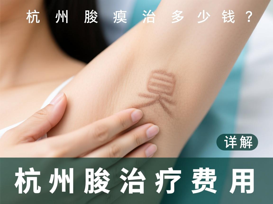 杭州腋臭治疗多少钱？详解杭州腋臭治疗费用