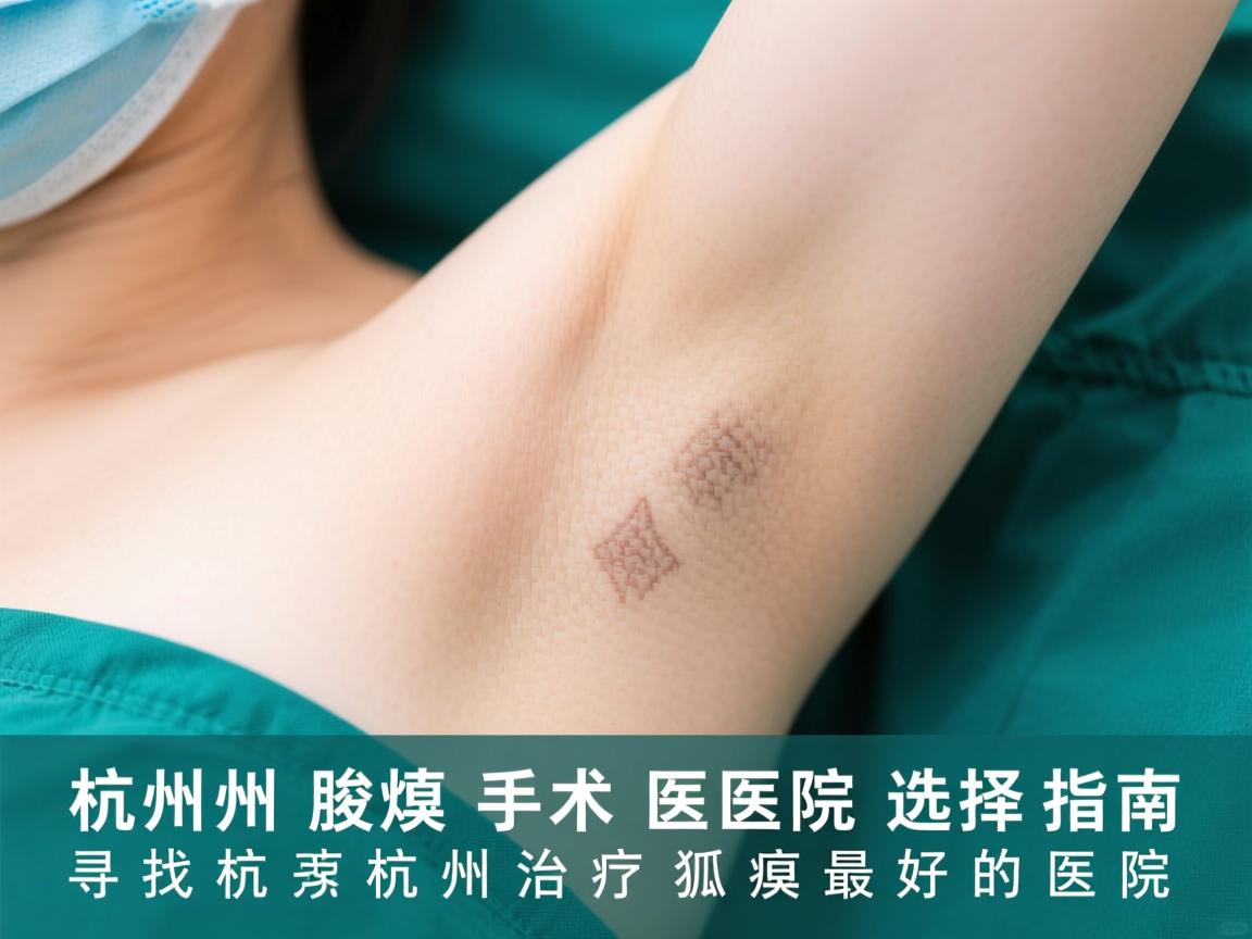 杭州腋臭手术医院选择指南，寻找杭州治疗狐臭最好的医院