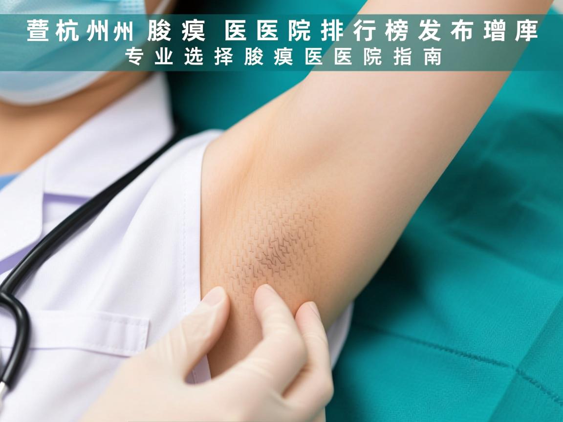 杭州腋臭医院排行榜发布，专业选择腋臭医院指南