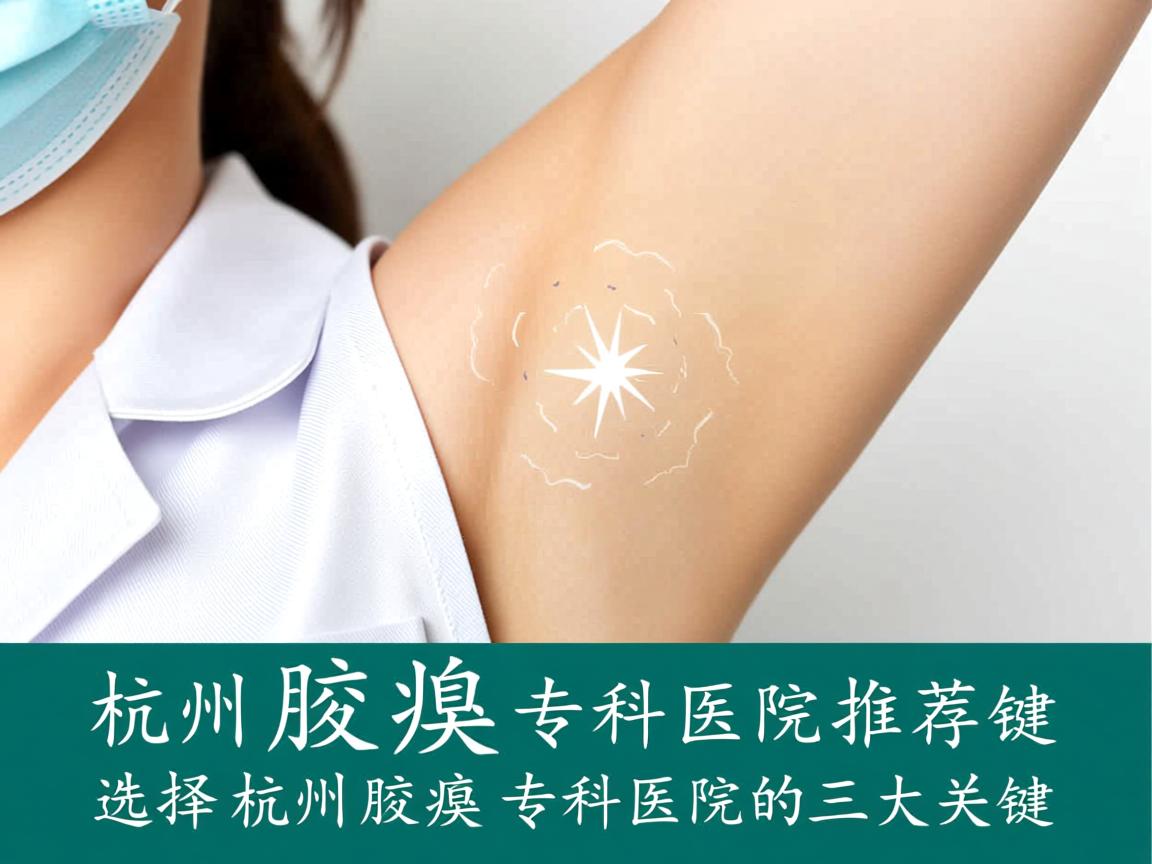 杭州腋臭专科医院推荐，选择杭州腋臭专科医院的三大关键