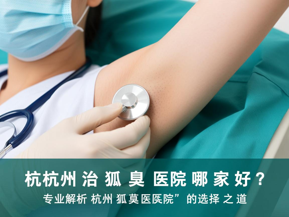 杭州治狐臭医院哪家好？专业解析杭州狐臭医院的选择之道