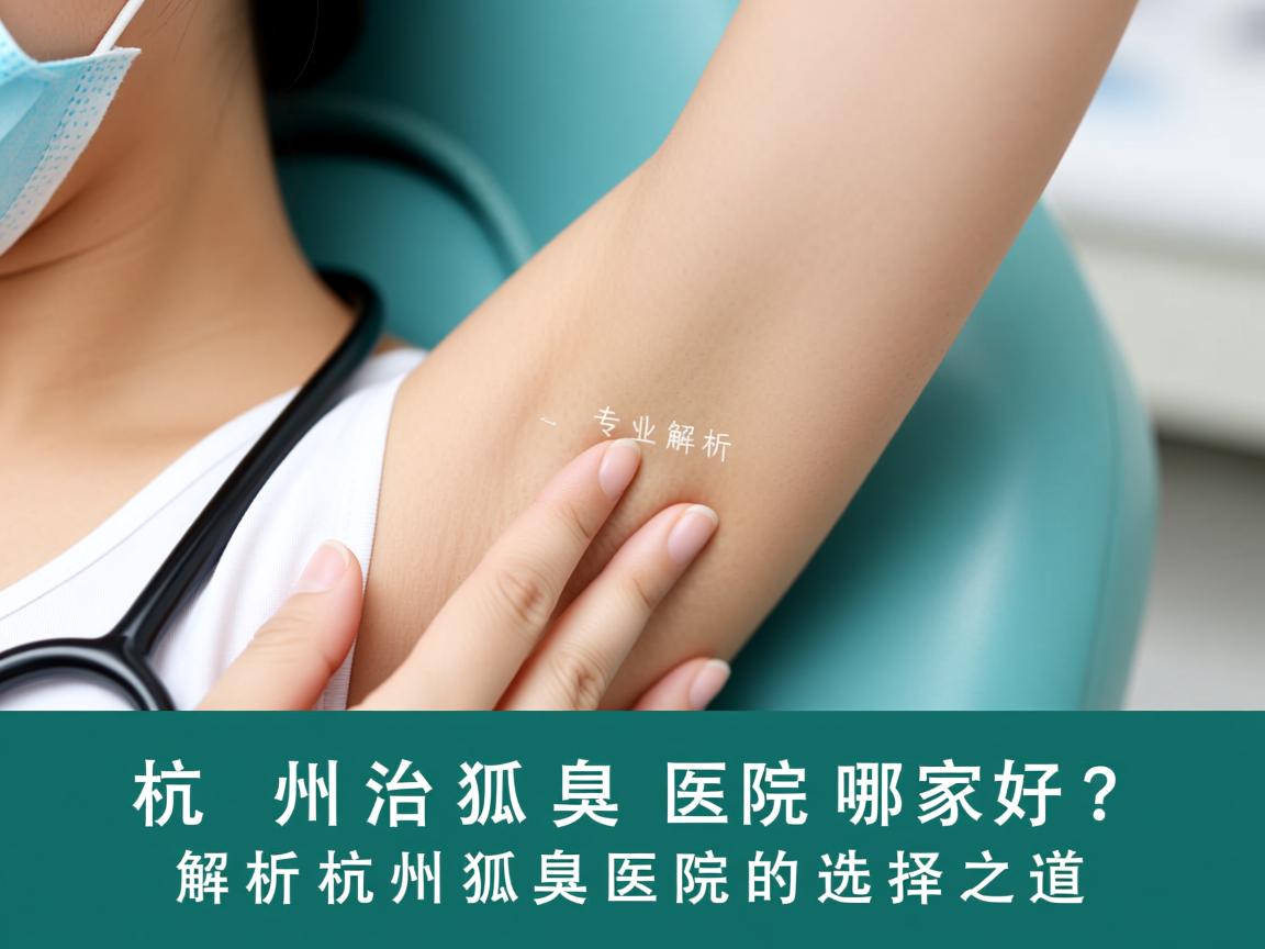 杭州治狐臭医院哪家好？专业解析杭州狐臭医院的选择之道