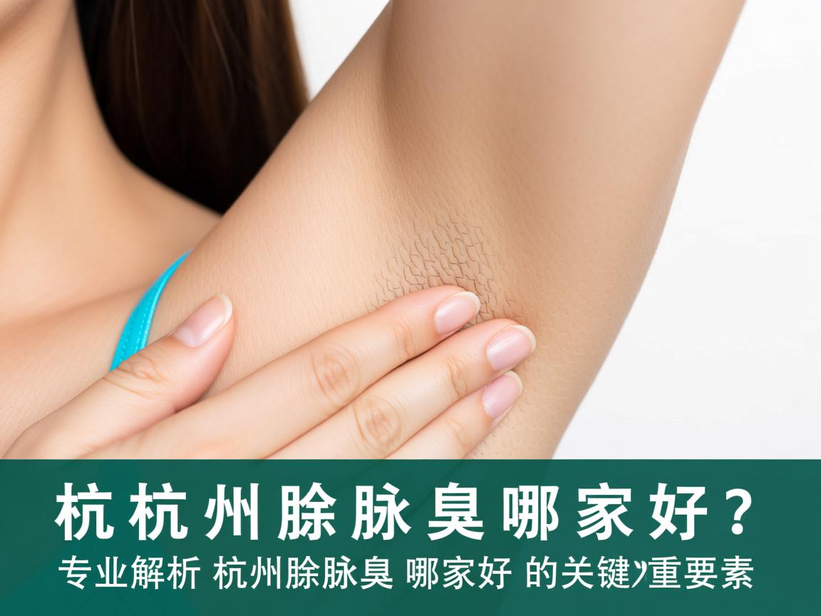杭州除腋臭哪家好？专业解析杭州除腋臭哪家好的关键要素