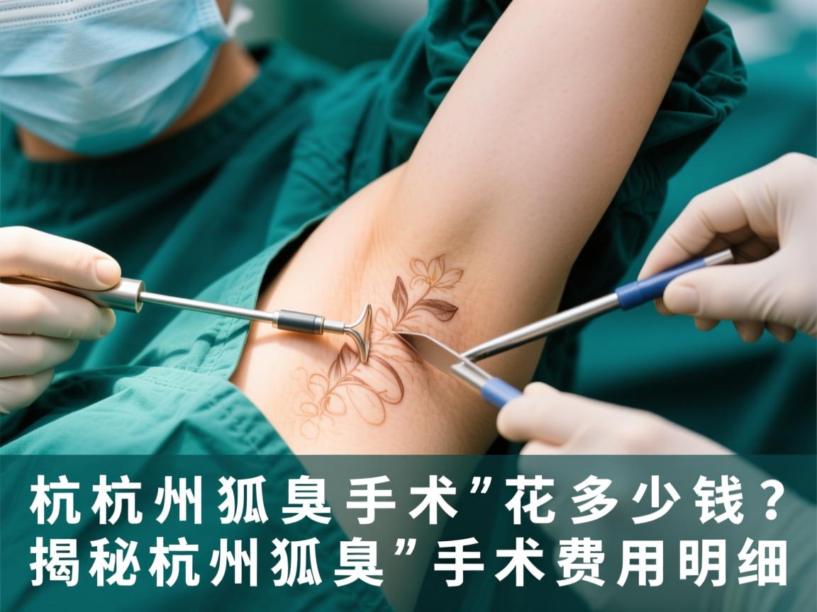 杭州狐臭手术花多少钱？揭秘杭州狐臭手术费用明细