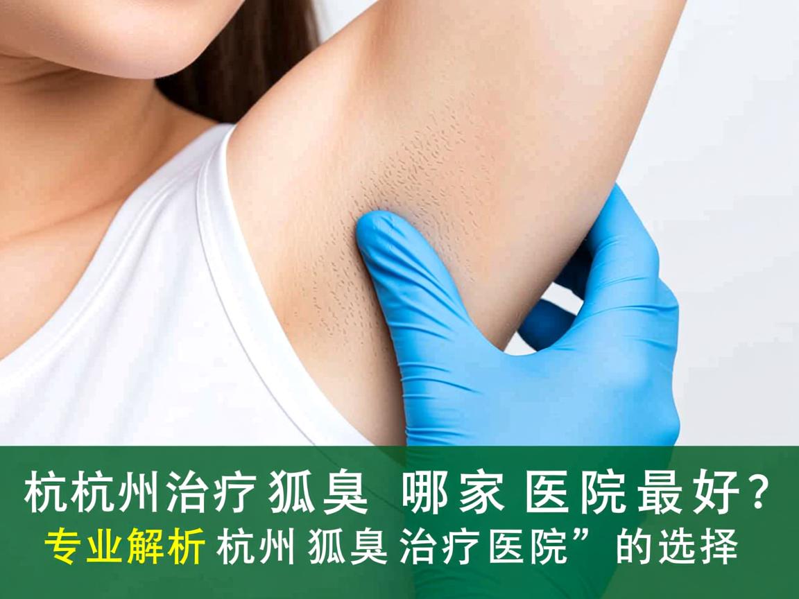 杭州治疗狐臭哪家医院最好？专业解析杭州狐臭治疗医院的选择