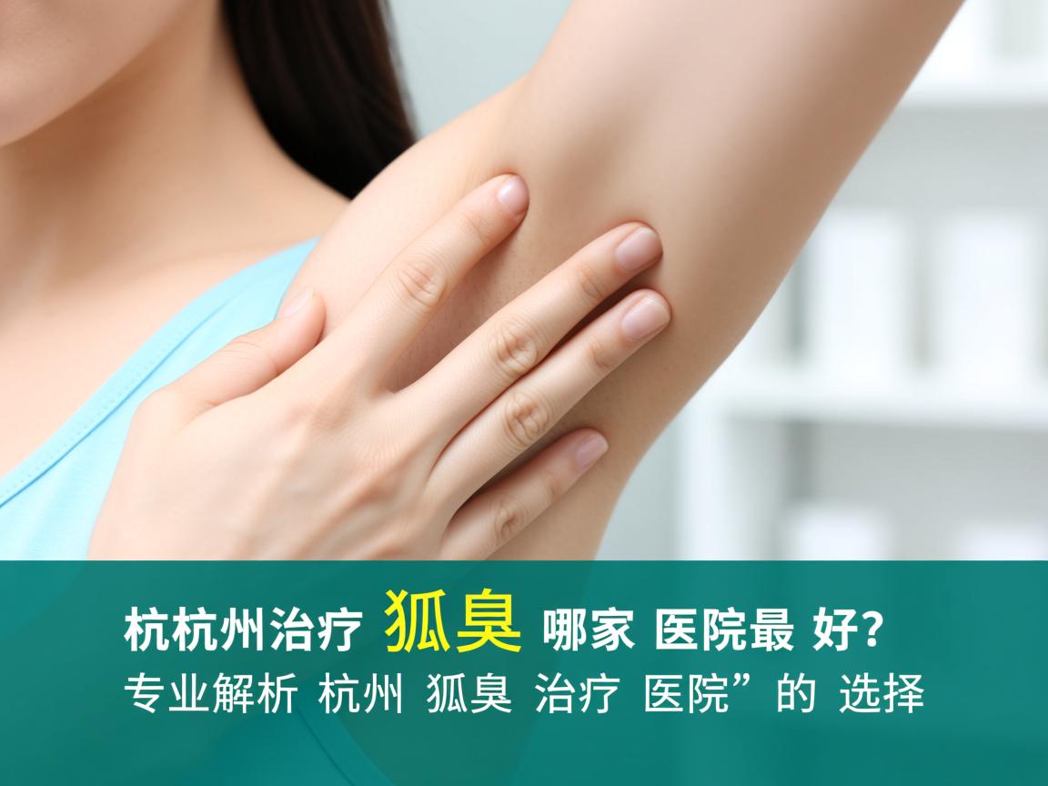 杭州治疗狐臭哪家医院最好？专业解析杭州狐臭治疗医院的选择
