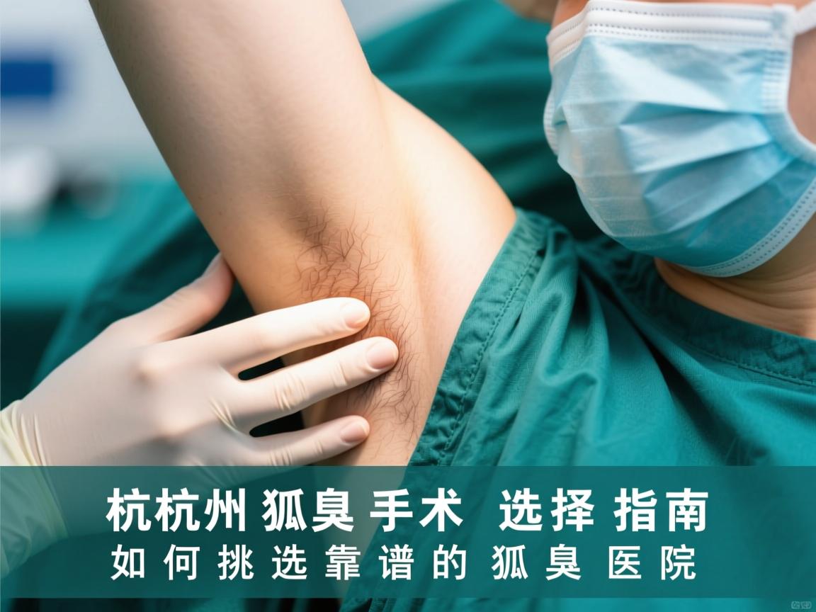 杭州狐臭手术选择指南，如何挑选靠谱的狐臭医院